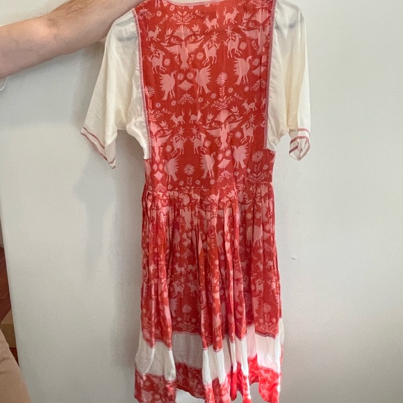 CarolinaK Red and White Floral Dress - Picture 3 of 4